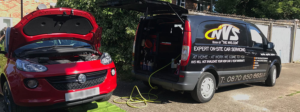 Mobile Vauxhall servicing in Bracknell